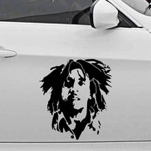 Creative Bob Marley Car Stickers Fashion Cartoon Car Sticker Window Decoration Personality Vinyl Decals 2024 - buy cheap
