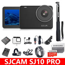 Оригинальная Экшн-камера SJCAM SJ10 Pro Supersmooth 4K 60FPS WiFi 10m Body Waterproof Sports Video DV 2024 - купить недорого