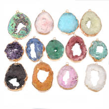 Wholesale Natural Crystal Quartz  Stone Pendant Irregular Charms for DIY Jewelry Making Necklace Bracelet Erirngs 2024 - buy cheap