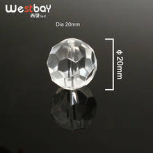Free Shipping 200pcs/lot 20mm Ball Crystal Ends Optic Fiber Crystal Ending Chandelier Crystal Brand New Easy Install 2024 - buy cheap