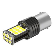 Bombilla LED de freno trasero para coche, intermitentes, lámpara de marcha atrás, luz diurna, roja, amarilla y blanca, 1156 P21W 7506 BA15S R5W 3030, 1 ud. 2024 - compra barato