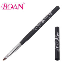 BQAN 1 PC #4 Wooden Handle Polish UV Gel Brush Nail Art Brushes Nylon Hair Manicure Nail Brush Tool Nail Drawing Painting Pen 2024 - buy cheap