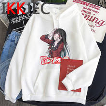 kakegurui yumeko jabami hoodies men anime printed male pullover sweatshirts hip hop 2024 - buy cheap