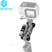 BGNING CNC Butterfly Clip Clamp Diving Light Connector Ball Head Mount Tripod Adapter for Go Pro 7 Sports SLR Cameras Underwater 2024 - buy cheap