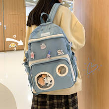 Cute Primary School Backpack Women 2021 New Kawaii School Bags for Teenage Girls Korean Large Capacity Travel Backpacks Ladies 2024 - buy cheap