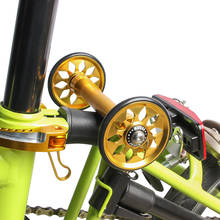 64mm fácil rueda con aleación de aluminio hueco y super luz fácil de la rueda de ajuste bicicleta brompton libre arandelas y tornillos 2024 - compra barato