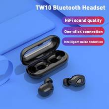 TW10 Bluetooth 5.0 Stereo Wireless Sports Earbuds HiFi Stereo In-Ear Headsets Noise Reduction Dual Call Earphones With Case 2024 - buy cheap
