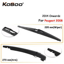 KOSOO Auto Rear Car Wiper Blade For Peugeot 2008,295mm 2014 Onwards Rear Window Windshield Wiper Blades Arm,Car Accessories 2024 - buy cheap