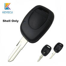 Keyecu capa de chave remota para renault, 1 botão, substituição de chave, para renault twingo clio kangoo master vac102 2024 - compre barato