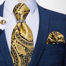 Gravata prateada masculina com lenço, gravata com lenço de seda para homens, moda formal de negócios, casamento e festa, acessórios de gravata dibangu 2024 - compre barato