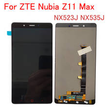 Tela lcd amoled de 6.0 polegadas para zte, para nubia z11 max nx523j, montagem de digitalizador touch screen para zte nubia nx535j, peças para reparo de tela 2024 - compre barato