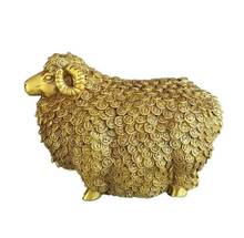 Медная Статуя зодиака из чистой меди, овца, удача, ручная работа фэн-шуй, ваньфу, овца, прекрасное творчество 2024 - купить недорого