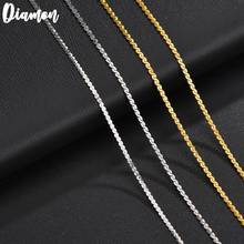 Cuerda de cadena de acero inoxidable para hacer joyas, lote de diamantes de 4mm/5mm, colgante de oro, accesorios 2024 - compra barato