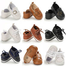 Zapatos para niños pequeños de 0 a 18 meses, calzado de piel suave con suela de cuna, para bebés, niñas y niños 2024 - compra barato
