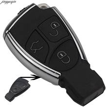 Funda de llave de coche inteligente con control remoto de 3 botones de 5 piezas con soporte de batería para Mercedes Benz B C E ML S CLK SLK CL GL clave Fob cromo 2024 - compra barato