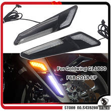 Chrome or Black Motorcycle Front Brake Fork Mounted NAV LED Lights For Honda Gold wing GL1800 GL 1800 F6B 2018-UP 2019 2020 2024 - buy cheap