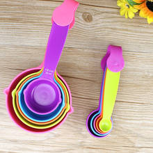 5pcs Plastic Multicolor Measuring Spoons Colorful Sugar Cake Patisserie Baking Tools Portable Kitchen Gadgets Cook Accessories 2024 - buy cheap