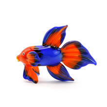 Miniature Handmade Murano Glass Tropical Fish Craft Figurine Vivid Cute Sea Animal Ornament Aquarium Home Table Decor Xmas Gifts 2024 - buy cheap