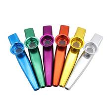 Set of 6 Colors Metal Kazoo Musical Instruments Good Companion for A Guitar Ukulele Great Gift for Kids Music Lovers 2024 - buy cheap