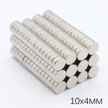 50pcs 10x4mm NdFeB Super strong sticking neo neodymium 10x4mm magnets N35  permanent magnet Small Round Magnetic Magnets 2024 - buy cheap