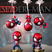 Disney-figurita de Spiderman hecha a mano, decoración de coche, accesorios de interior de coche, consola central de coche, juego de decoración, 5 uds. 2024 - compra barato