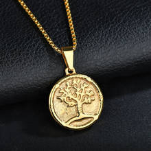 Fashion Stainless Steel Life Tree Vintage Necklace for Women and Men Titanium Steel Women's Pendant Necklace Jewelry Gift 2024 - buy cheap