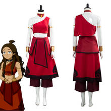 Avatar the last Airbender Katara Cosplay Costume Women Dress Outfits Halloween Carnival Costumes 2024 - buy cheap