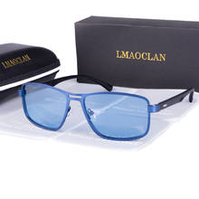 Ocean Blue Vintage Brand Designer Men Polarized Retro Sunglasses Square Classic Male Shades Sun glasses UV400 2024 - buy cheap