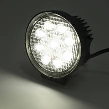 27 Вт светодиодный свет работы лампа 3 Вт LED Настольная лампа Точечный светильник круг внедорожный светодиодный светильник для грузовика Offroad Трактор Прицеп для перевозки лодок 4X4 4WD автомобиль внедорожник ATV 2024 - купить недорого