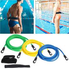 Adjustable Swim Training Resistance Belt Swimming Bungee Exerciser Leash Adult Kids Mesh Pocket Safety Swimming Pool Accessories 2024 - buy cheap