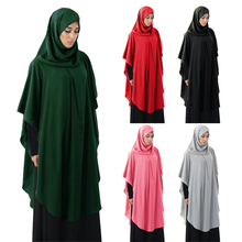 Muslim Women Hijab Hooded Abaya Prayer Dress Arab Long Khimar Islam Jilbab Burka Big Shawls Tops Shirts Ramadan Worship Service 2024 - buy cheap