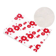 200Pcs/lot Candy Wrapper Red Flower Pattern On White Checkered Twisting Wax Paper Party Celebrate Sugar Wrappers Oil Paper 2024 - buy cheap