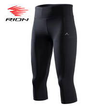 RION Women's Yoga Pants 3/4 Fitness Cropped Yoga Leggings Stretch Push Up High Waist Training Gym Leggings Sports Running Capris 2024 - buy cheap