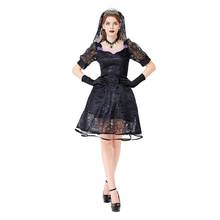 Vestido de novia de fantasmas del Día de los muertos, fiesta de Carnaval de Halloween, disfraz de Horror malvado y terrorífico de vampiro para Cosplay 2024 - compra barato