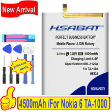 Batería HE335 de 4500mah para Nokia 6, nokia6, N6, TA-1000, TA-1003, TA-1021, TA-1025, TA-1033, TA-1039, novedad de 100% 2024 - compra barato