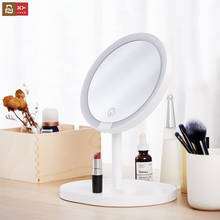 Youpin xy 2 em 1 protable led toque dimmer luz espelho de maquiagem recarregável desktop branco decoração cosméticos ajuste ampliação 2024 - compre barato