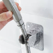 Ajustável auto-adesivo handheld sucção up chrome polido cabeça de chuveiro titular fixado na parede do banheiro suporte de chuveiro 2024 - compre barato