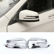 Tapa de espejo retrovisor lateral para Mercedes benz, cubierta embellecedora de cromo ABS, para GLA C GLK GLA 2010-2016 GLE GLS clase 2015-2017, 2 uds. 2024 - compra barato