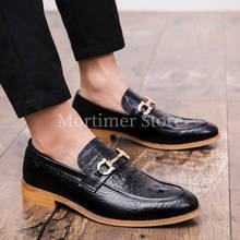 Мужская повседневная обувь на плоской подошве из натуральной кожи; мягкие лоферы; удобная обувь для вождения; деловая модельная мужская дышащая обувь для свадебной вечеринки 2024 - купить недорого