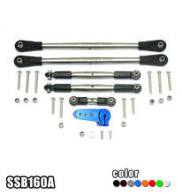 Barra de amarre de aluminio inoxidable + servo cuerno para LOSI 1:6 piezas de SUPER BAJAREY 2024 - compra barato