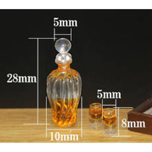 3Pcs/set(1 bottle+2 cups) Colorful Wine Bottles Dollhouse Miniature 1:12 Scale Classic Toys For Kids 2024 - buy cheap