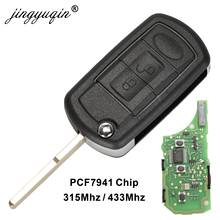 jingyuqin 5pcs Flip Remote Car key 433Mhz / 315MHz ID46 PCF7941 Chip for Land Rover Range Rover Discovery 3 Fob Control 2024 - buy cheap