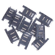 10pcs SIM Card holder 6P SMT SMD 6 PIN Card Socket / 6pin Slot / Seats/ Holder connector for phone 2024 - buy cheap