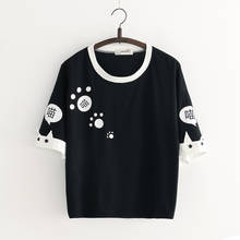 MERRY PRETTY Women Cartoon Printed T Shirts Casual Short Sleeve O-Neck Cotton Tops Tees For Femme Harajuku Print Cute T Shirts 2024 - buy cheap