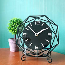 Nordic Home Decoration Table Clock Modern Minimalist Iron Acrylic Clock Living Room Bedroom Large Office Desktop Mute Clock 2024 - buy cheap