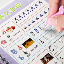 Novo jogo de brinquedo infantil reutilizável, alfabeto em inglês, cópia, brinquedo para desenho e escrita à mão, sulco para auto-desligamento, brinquedo educacional para crianças, fornecimento escolar 2024 - compre barato