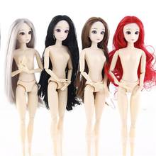30CM Bjd Doll Beautiful Princess Doll Baby Dolls Accessories 3D Eyes 20 Joints Moveable Nude Body DIY Hair Doll Girls Toys 2024 - buy cheap