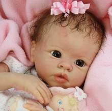 Реалистичная тканевая кукла-реборн для новорожденных, 20 дюймов, незакрашенная НЕОБРАБОТАННАЯ кукла-младенец, детали «сделай сам», пустая кукла в комплекте 2024 - купить недорого