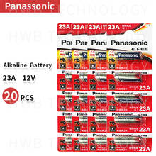 Wholesale 20pcs/lot New 12V Panasonic A23 23A Ultra Alkaline battery/alarm batteries Free Shipping 2024 - buy cheap