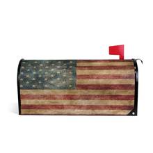 Чехол для почтового ящика с американским флагом США и красной полосой 2024 - купить недорого